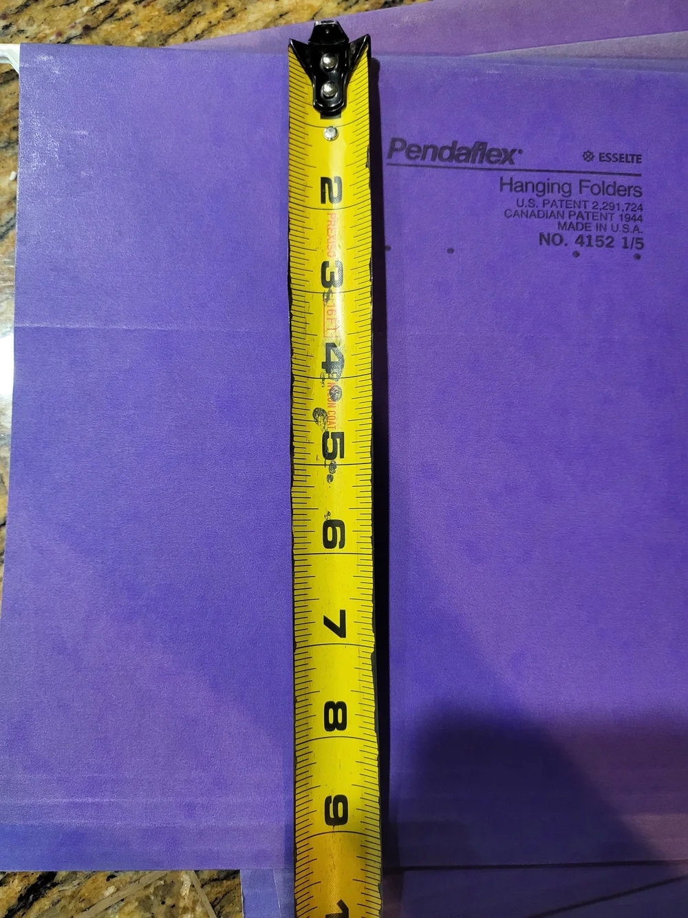 Pendaflex purple hanging